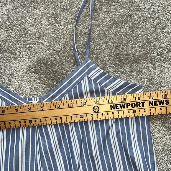 Madewell Striped V-Neck Trapeze Cotton Dress Size Small - Picture 13 of 13